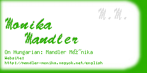 monika mandler business card